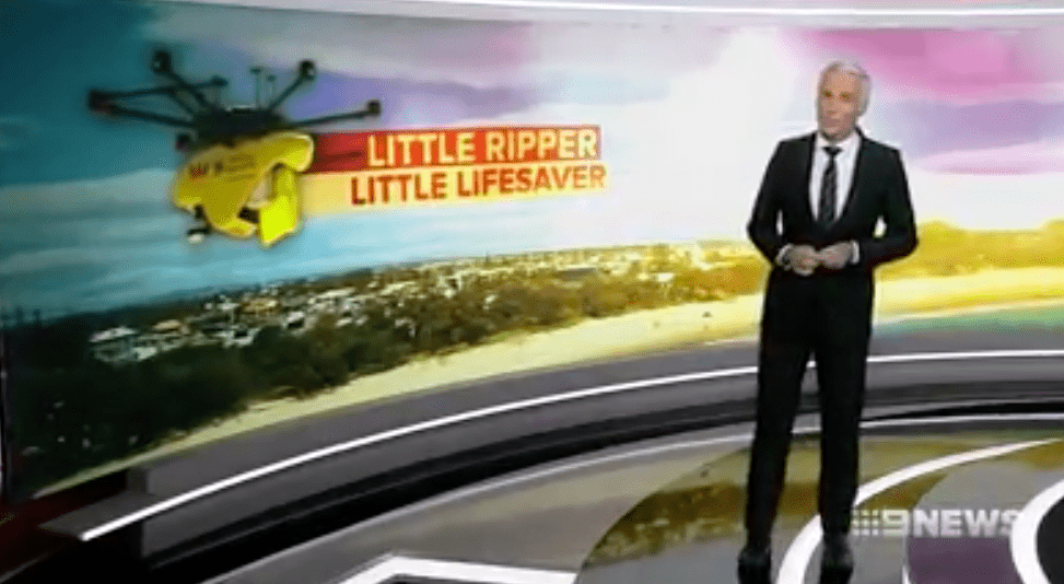 9 News Presenter rescued - Surf Life Saving Queensland and Little Ripper Lifesaver
